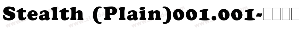 Stealth (Plain)001.001字体转换